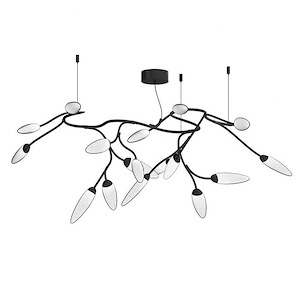 Wexei Trail 17 LED Semi Flush Mount 16 Inch Tall and 55.25 Inch Wide - 1411522