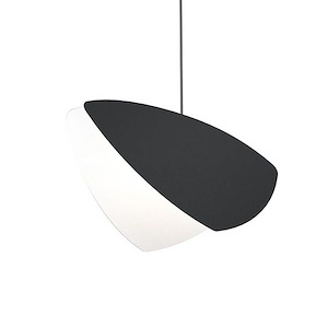 Prilx Lane 9W 1 LED Medium Pendant 12.5 Inch Wide - 1411577