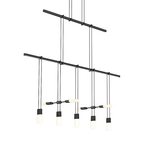 Totr Lane 70W 5 LED Oversized Linear 2 Tier Pendant - 1412104