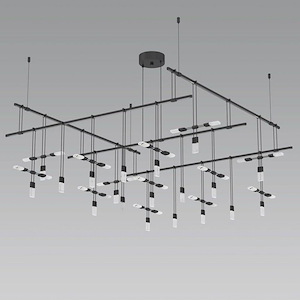 Totr Lane 72W 19 LED Oversized 2 Tier Pendant - 1412115