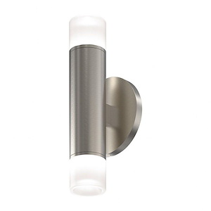 Biamiom Way 2 LED Two Sided Etched Trim Wall Sconce 8.5 Inch Tall - 1412248