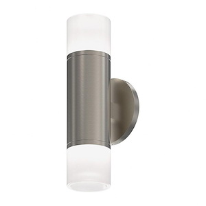 Biamiom Way 2 LED Two Sided Etched Trim Wall Sconce 10.75 Inch Tall - 1412251