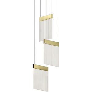 Wadrt Place 44.9W 3 LED Pendant 23.5 Inch Tall and 8.75 Inch Wide - 1411763