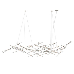 Fokoi Trail 88W 44 LED Chandelier 22.25 x 92.75 Inch - 1411796