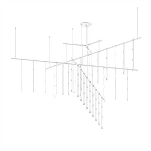 Totr Lane 90W 90 LED Tri Bar Chandelier 82.5 Inch Wide - 1411846