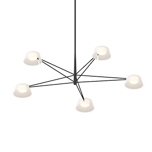 Sastoit Way 43W 5 LED Chandelier 12 Inch Tall and 45.25 Inch Wide - 1412013