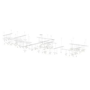 Totr Lane 263W 78 LED 4 Tier Pendant 33 Inch X 242 Inch Wide - 1412283