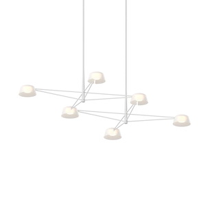 Sastoit Way 51W 6 LED Chandelier 12 Inch Tall and 67.75 Inch Wide - 1412015