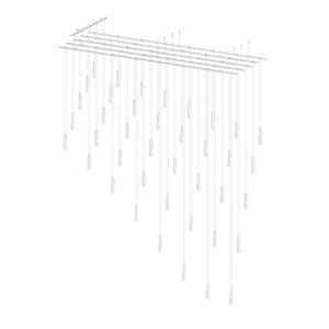 Totr Lane 120W 40 LED Parallels Chandelier 116.5 Inch Wide - 1411847
