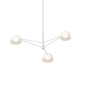 Sastoit Way 26W 3 LED Chandelier 12 Inch Tall and 35.75 Inch Wide - 1412012