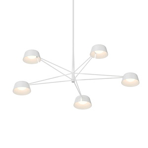 Sastoit Way 43W 5 LED Chandelier 12 Inch Tall and 45.25 Inch Wide - 1411786