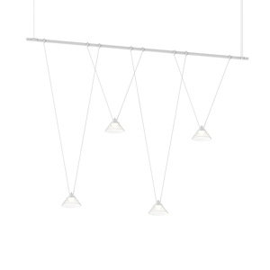 Totr Lane 15W 4 LED 1 Tier Linear Chandelier 48 Inch Wide - 1411850