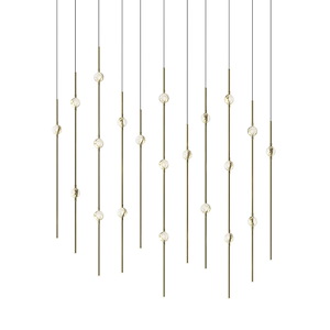 Fokoi Trail 42W 21 LED Pendant 38 Inch Tall and 7.5 Inch Wide - 1411866