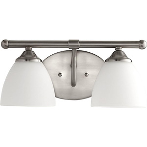 The Holloway Road - 2 Light Bathroom Light in Bailey Street Home Home Collection style - 14.5 inches wide by 6.75 inches high - 1149363
