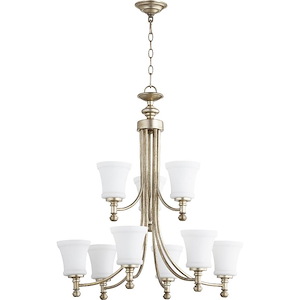Transitional Nine Light Chandelier - 1152725