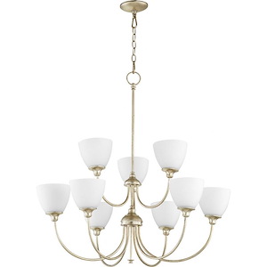 Transitional Nine Light Chandelier - 1151679