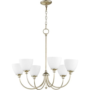 Transitional Six Light Chandelier - 1153393