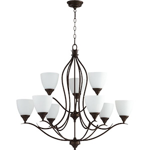Transitional Nine Light Chandelier - 1147086