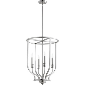 Thornfield Mews - 4 Light Entry Pendant in Bailey Street Home Home Collection style - 18 inches wide by 26.5 inches high - 1153323
