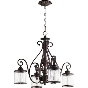 Highbury Beeches - 4 Light Nook Pendant in Transitional style - 27 inches wide by 24 inches high - 1146478
