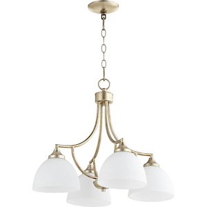 Kirkby Oaks - 4 Light Nook Pendant in Bailey Street Home Home Collection style - 22 inches wide by 18 inches high - 1146876