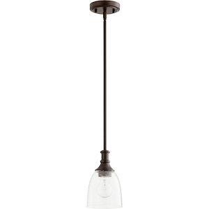 Thornfield Mews - 1 Light Mini Pendant in Bailey Street Home Home Collection style - 5.25 inches wide by 8.5 inches high - 1151669