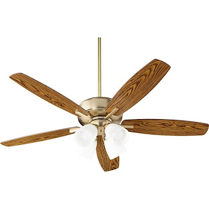 Carlile Way - 5 Blade Ceiling Fan in Bailey Street Home Home Collection style - 52 inches wide by 16.75 inches high - 1149238