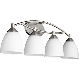 Dawson Wynd - 4 Light Bathroom Light in Bailey Street Home Home Collection style - 29 inches wide by 9.75 inches high - 1148997