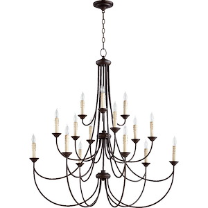 The Holloway Road - Fifteen Light 3-Tier Chandelier in Bailey Street Home Home Collection style - 43 inches wide by 43 inches high - 1152870