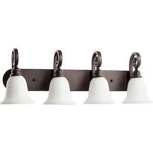 Tanners Courtyard - 4 Light Bathroom Light in Bailey Street Home Home Collection style - 31.5 inches wide by 11.25 inches high - 1150696