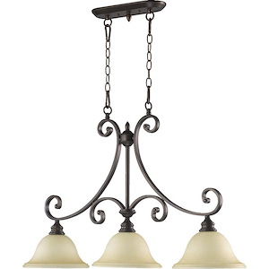 Tanners Courtyard - 3 Light Island in Bailey Street Home Home Collection style - 10 inches wide by 23.5 inches high - 1151739