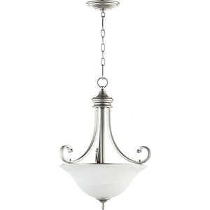 Tanners Courtyard - 3 Light Pendant in Bailey Street Home Home Collection style - 18 inches wide by 24 inches high - 1153387