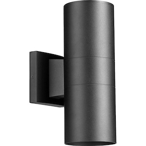 Lees Court - 2 Light Outdoor Wall Lantern in Bailey Street Home Home Collection style - 4.25 inches wide by 11.5 inches high - 1153922