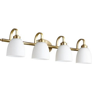 Woodbury Croft - 4 Light Bathroom Light in Bailey Street Home Home Collection style - 33.5 inches wide by 8 inches high - 1153609