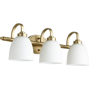 Woodbury Croft - 3 Light Bathroom Light in Bailey Street Home Home Collection style - 24.75 inches wide by 8 inches high - 1149426