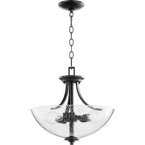 Woodbury Croft - 3 Light Dual Mount Pendant in Bailey Street Home Home Collection style - 15.5 inches wide by 15.75 inches high - 1146240