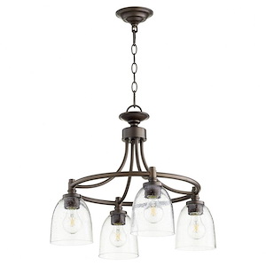 Palmerston Broadway - 4 Light Nook Pendant in Bailey Street Home Home Collection style - 21 inches wide by 18 inches high - 1150722