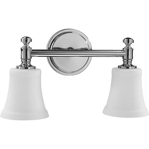 Palmerston Broadway - 2 Light Bathroom Light in Bailey Street Home Home Collection style - 16.63 inches wide by 8.75 inches high - 1152886