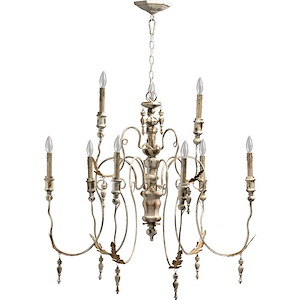 Transitional Nine Light Chandelier - 1153188