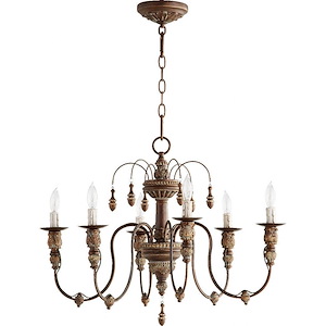 Transitional Six Light Chandelier - 1150412
