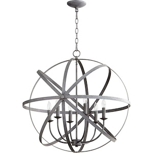 Transitional Six Light Chandelier - 1151097