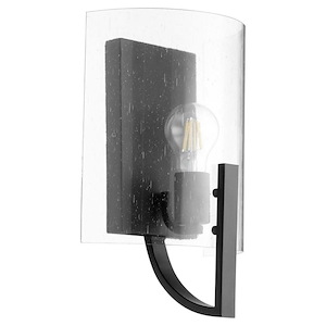 1 Light Contemporary Wall Sconce with Clear Glass-13 Inches H by 8.25 Inches W - 1147763