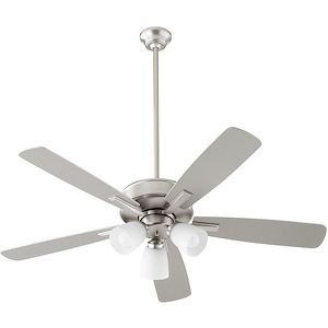 Milky Whey - 5 Blade Ceiling Fan with Light Kit In Transitional Style-18.25 Inches Tall and 52 Inches Wide - 1150305