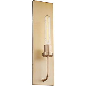 1 Light Minimalistic Contemporary Wall Mount with Cylinder Glass-17.88 Inches H by 4.5 Inches W - 1149387