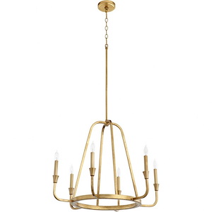 Swinfield Road - 6 Light Chandelier In Traditional Style-21.5 Inches Tall and 27.25 Inches Wide - 1149669