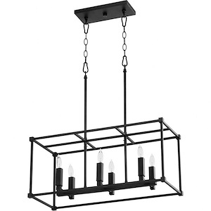 Oakhurst Head - 6 Light Linear Pendant In Traditional Style-11.75 Inches Tall and 10.75 Inches Wide - 1148103