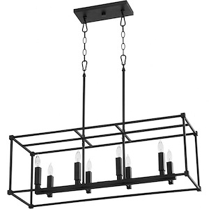Oakhurst Head - 8 Light Linear Pendant In Traditional Style-11.75 Inches Tall and 10.75 Inches Wide - 1147769