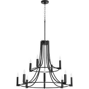 Oakhurst Head - 12 Light Chandelier In Soft Contemporary Style-27.25 Inches Tall and 32 Inches Wide - 1150977