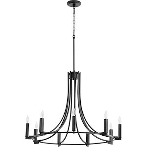 Oakhurst Head - 9 Light Chandelier In Soft Contemporary Style-23.5 Inches Tall and 31.5 Inches Wide - 1150461