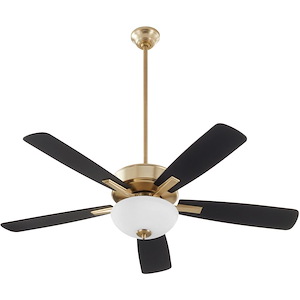 Ovation - 5 Blade Ceiling Fan with Light Kit In Traditional Style-17.25 Inches Tall and 52 Inches Wide - 1380819
